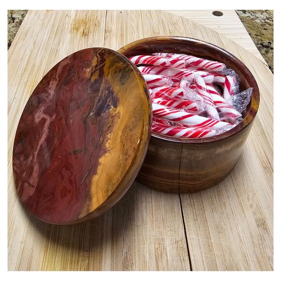 Marble storage box for jewelry, coins, candies and etc., catchall storage - Picture 1 of 10